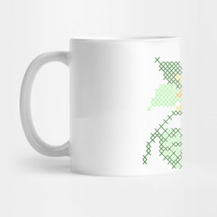 Sunflower Cross Stitch Mug